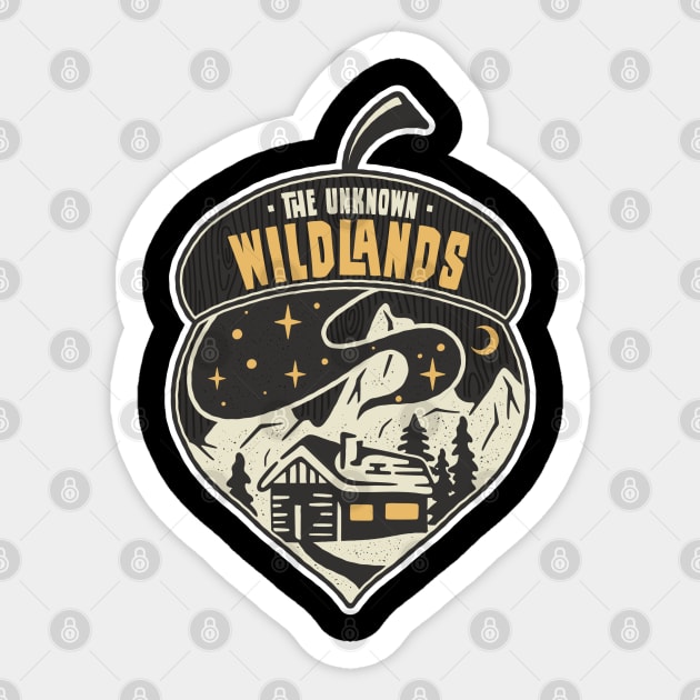 The Unknown Wild Lands Sticker by busines_night